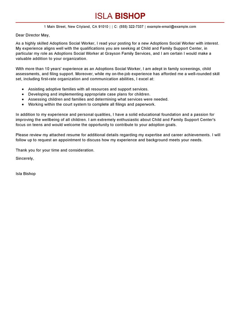 cover letter for social worker case manager cover letter for social worker case manager
