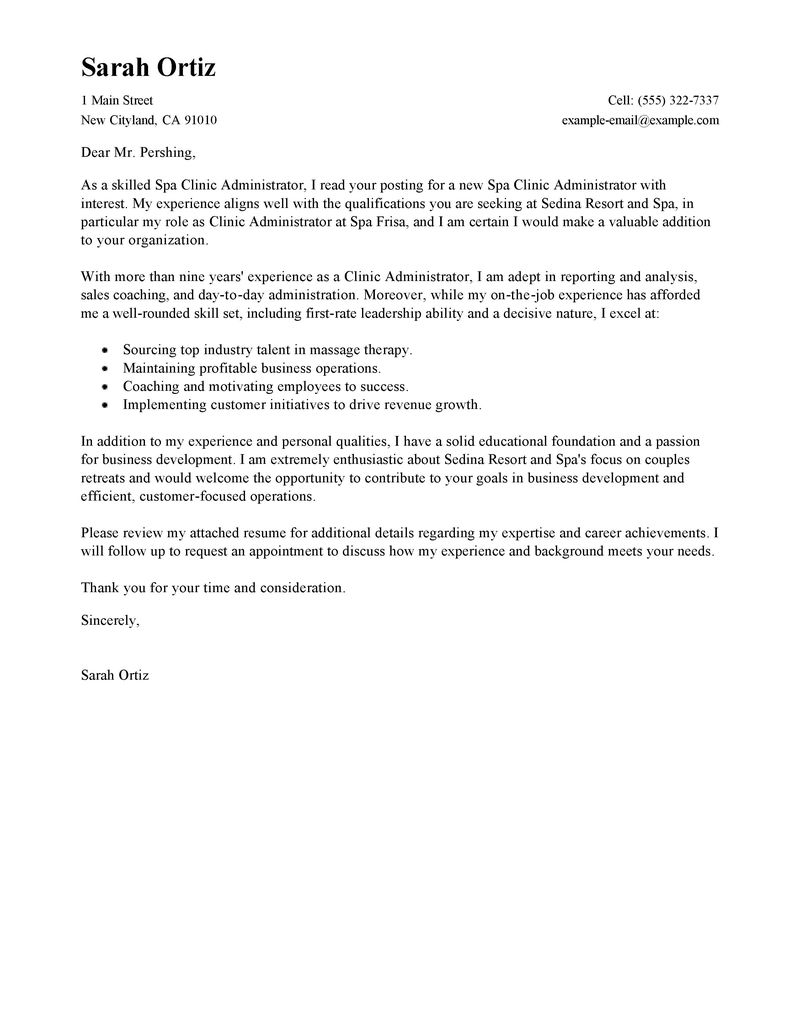 hotel resume example
