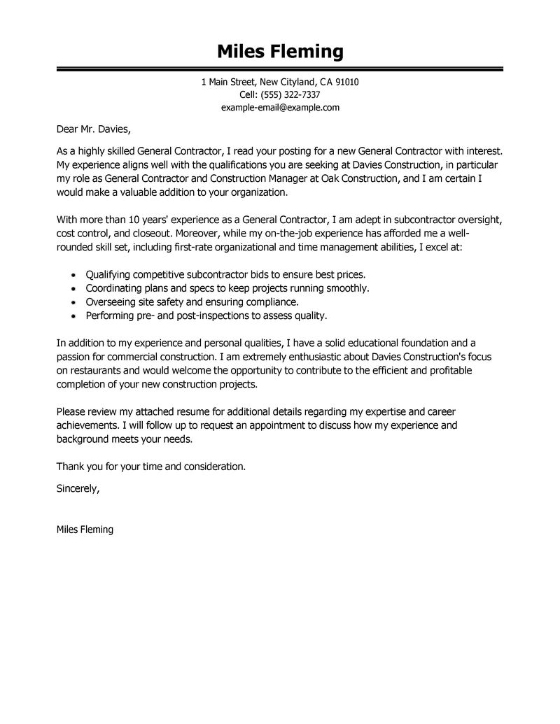 Safety manager cover letter sample