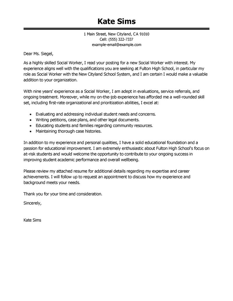 12+ Cover Letter For Human Services | Cover Letter Example : Cover