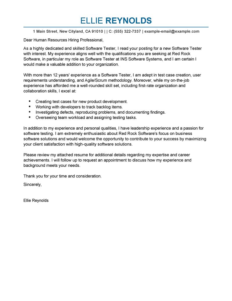 transportation engineer cover letter