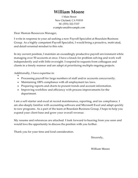 accounting specialist cover letter