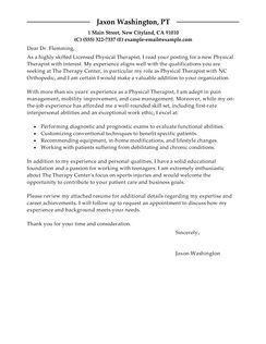 Sample Cover Letter For Physical Therapist from www.livecareer.com