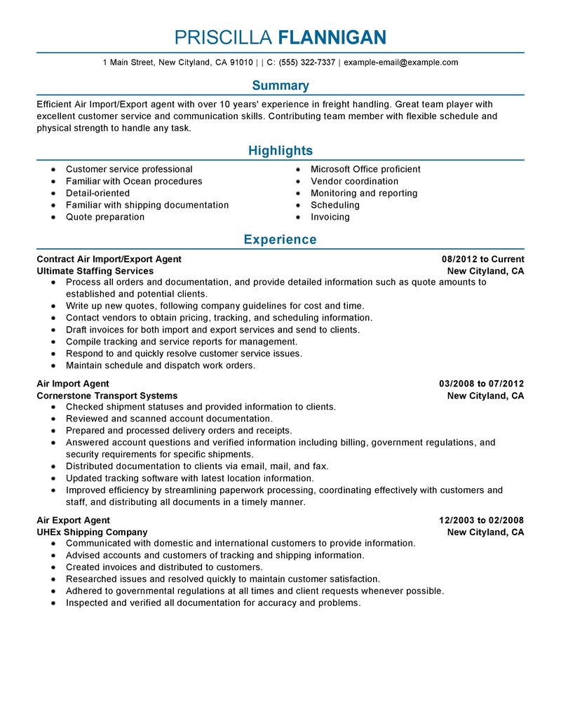 Resume export manager