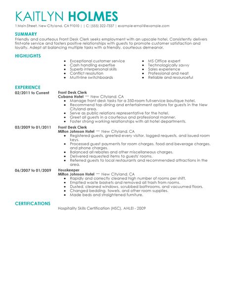 Medical representative resume