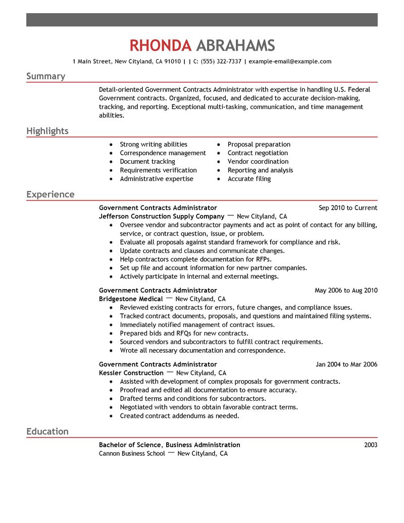 resume examples government military sample federal example word format templates letter microsoft template resumes job livecareer jobs samples summary statement