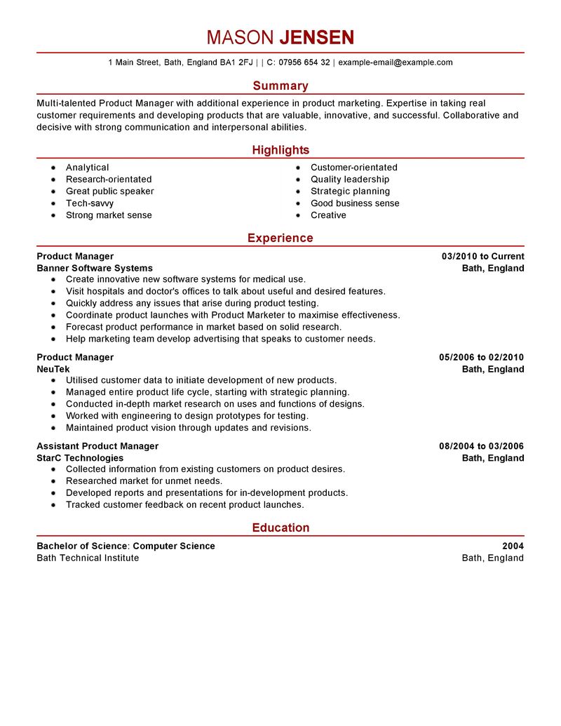 Objetive in resume