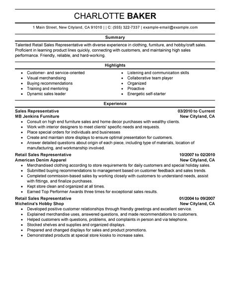 Customer liaison resume