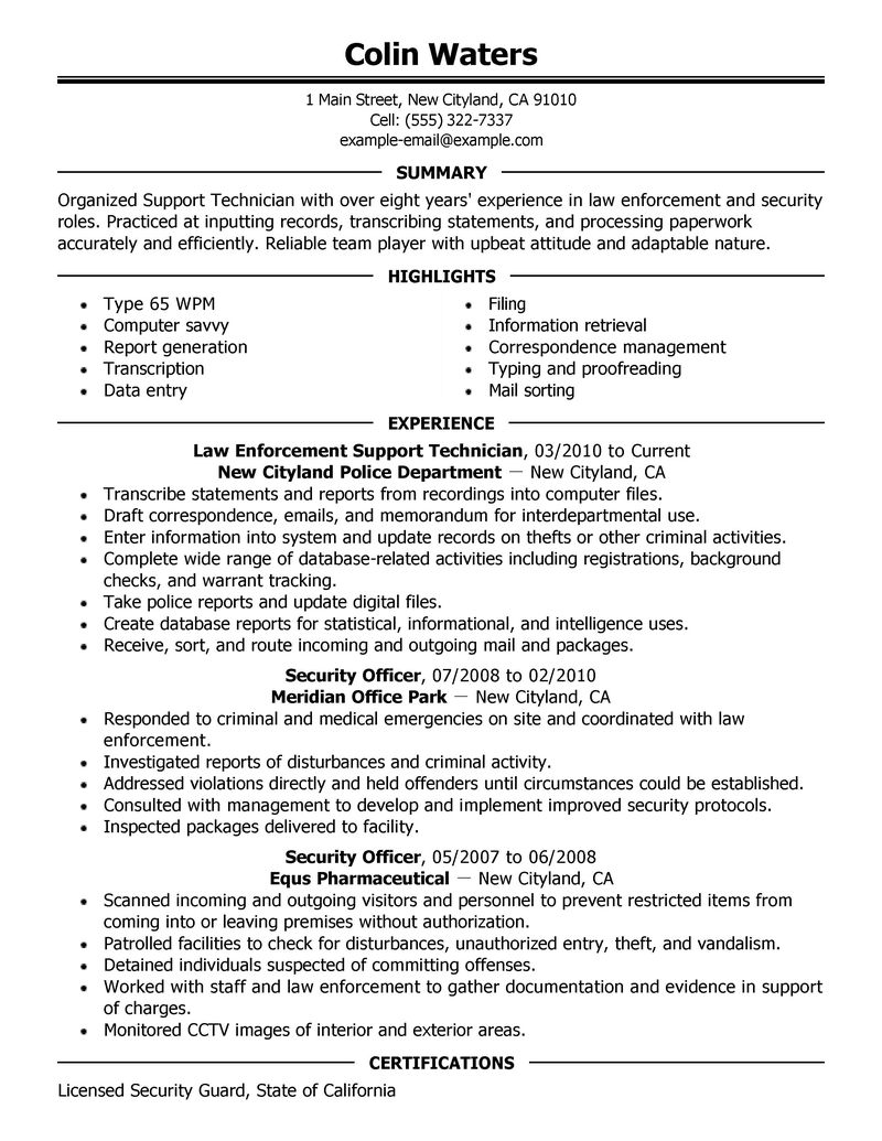 Cosmetology template resume