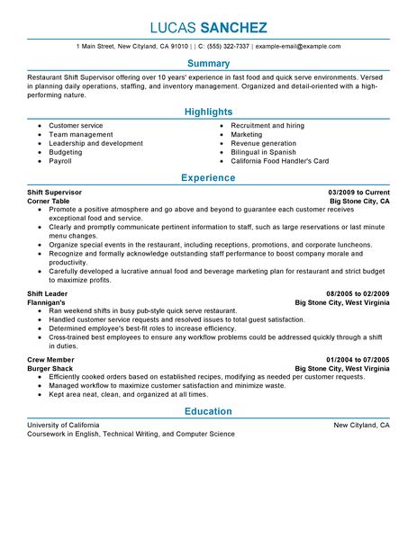hotel sales manager resumes