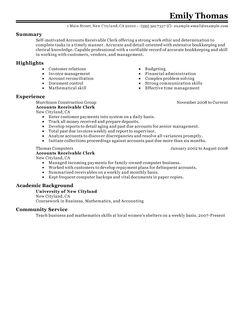 accounting assistant resume
