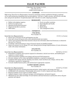 guest service representative
