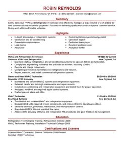 hvac and refrigeration resume example maintenance residential house cleaner resume example maintenance