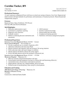 intensive care unit registered nurse resume example physical therapist aide resume