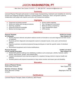 physical therapist resume physical therapy resume cover letter sample isabelle lancray physical therapist resume