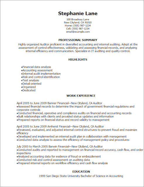 kpmg resume example