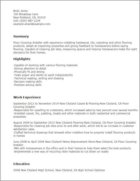 Resume Templates: Installation & Repair