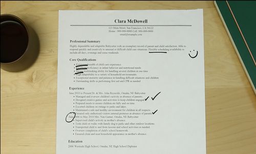what to put on a resume for babysitting