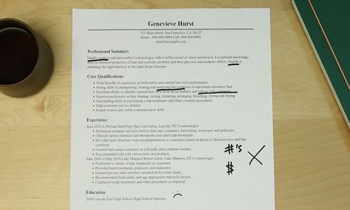 Cosmotolgy resume