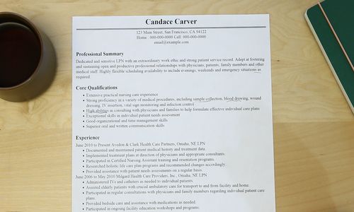 Lpn resume career change