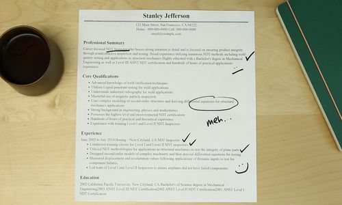Examples Of Ndt Resume Examples Of Ndt Resume