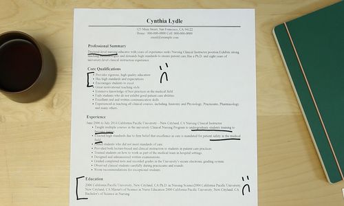 nursing instructor resumes