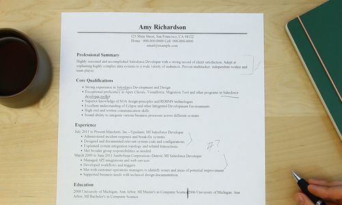 Soa developer resume