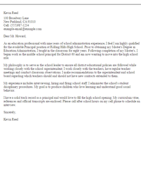 Example cover letter:Cover letters - The good and the bad