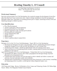 Coca Cola Merchandiser Sle Resume merchandiser resumes sle resumes livecareer Coca Cola Merchandiser Sle Resume merchandiser resumes sle resumes livecareer