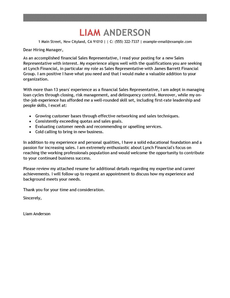 Networking email cover letter