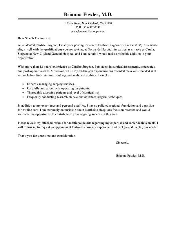 letter of interest cover letter