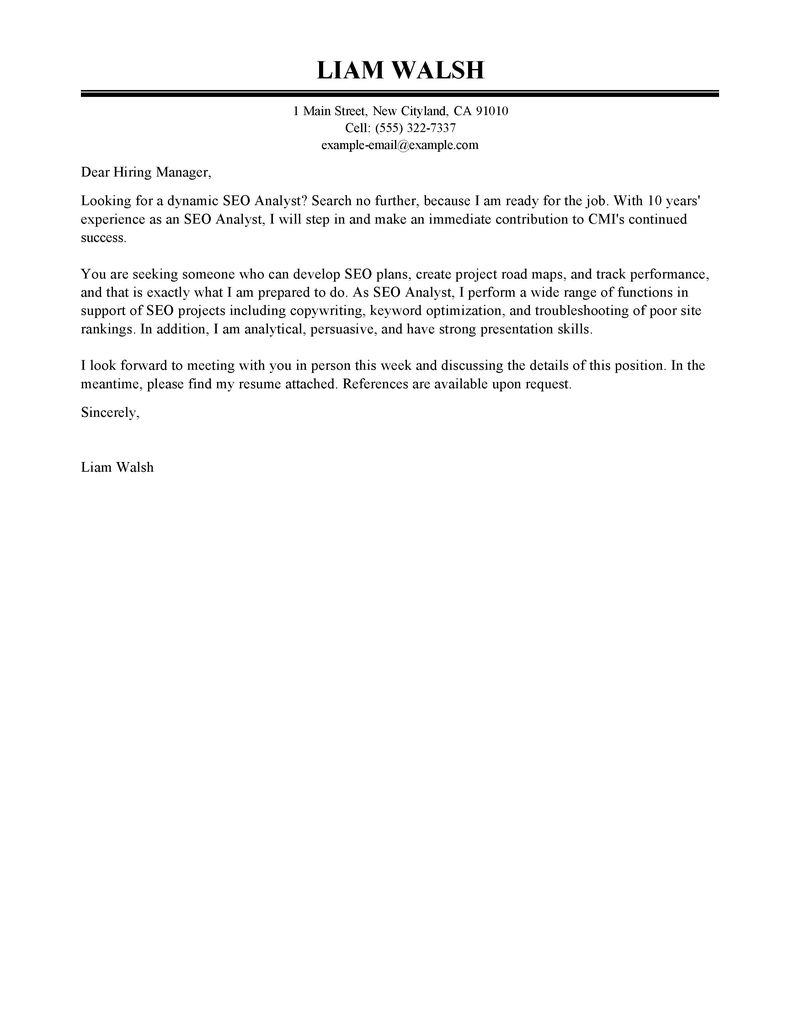dear hiring manager cover letters