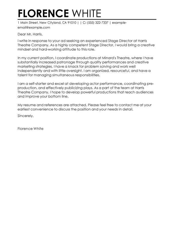 Cover letter examples for a doctor's office