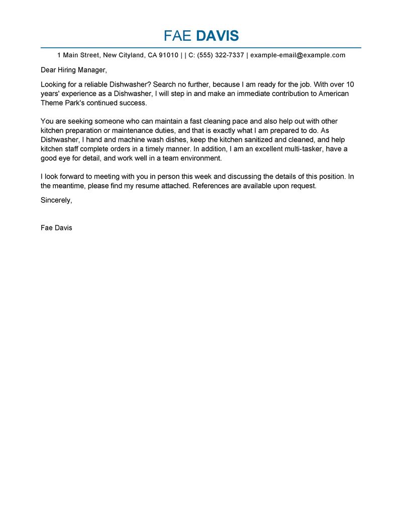 professional cover letters
