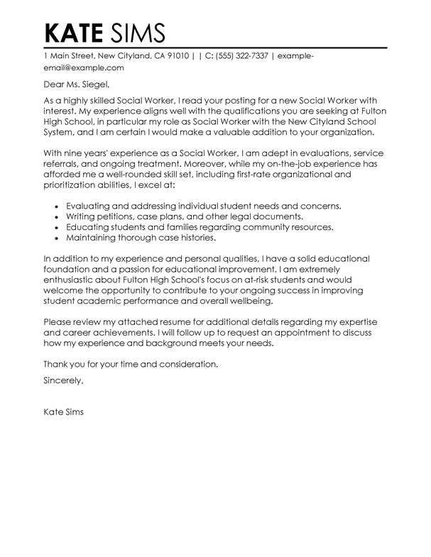 How to write a cover letter to human resources with 