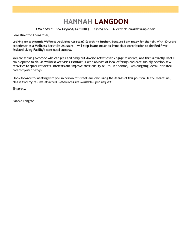 assistantship cover letters