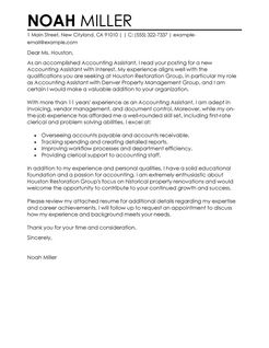 Accountant cover letter examples