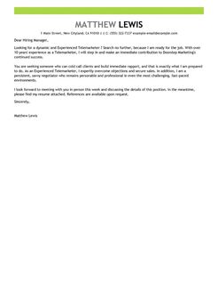 telesales cv
