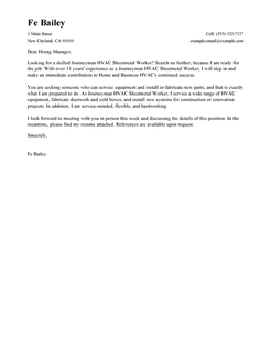 construction worker cover letter