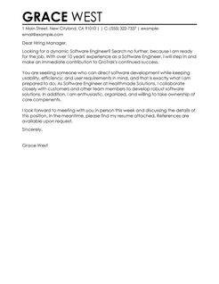 Engineering cover letter format