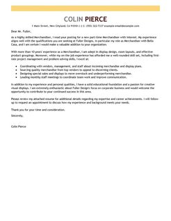 cover letter for merchandiser merchandiser cover letter example retail merchandiser cover letter