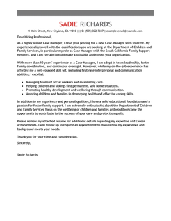 Cover letter for referral coordinator ... Cover letter for referral coordinator ...