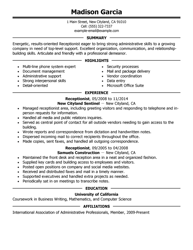 Resume Examples For Jobs Choose