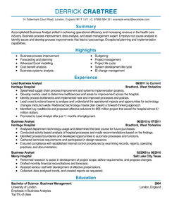 A winning resume sample