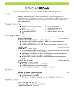 Resume example job date order