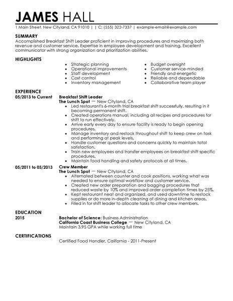 how make resume examples