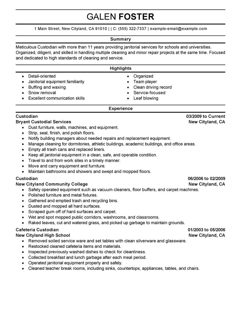 Resume cleaner