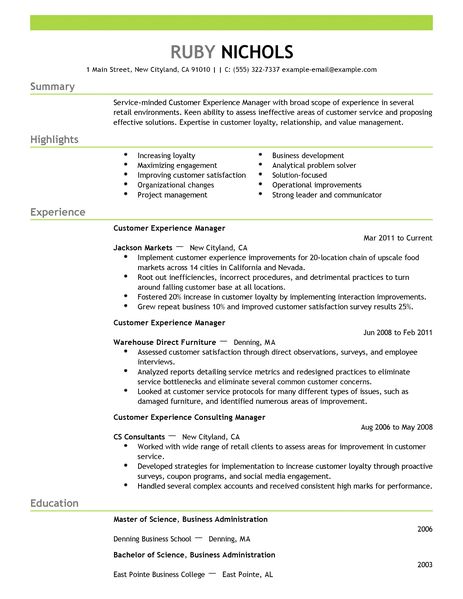 key skills example for resumes
