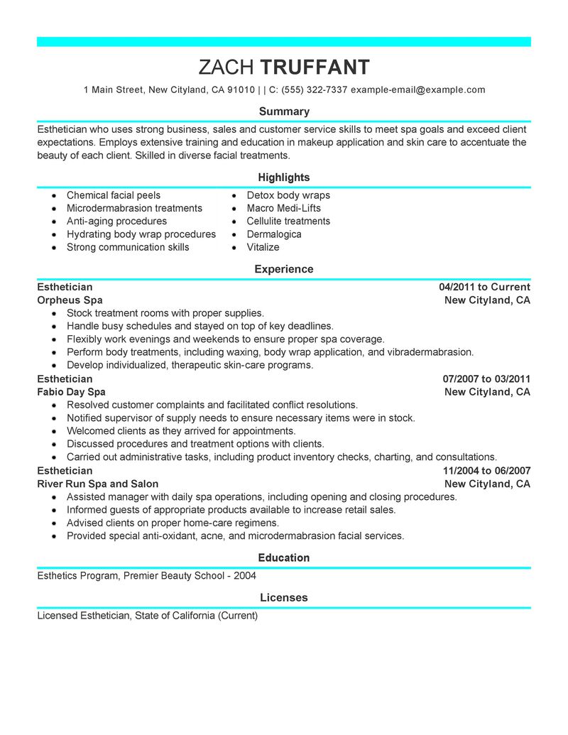 Resume cover letter and job description