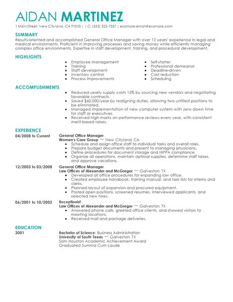 Keywords for medical sales resume